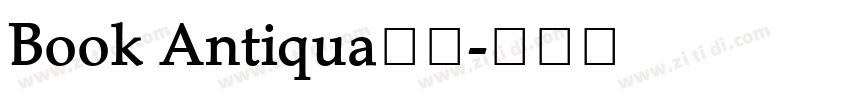 Book Antiqua字体字体转换